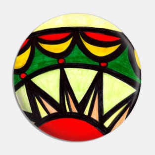 Stained Glass Window Pin