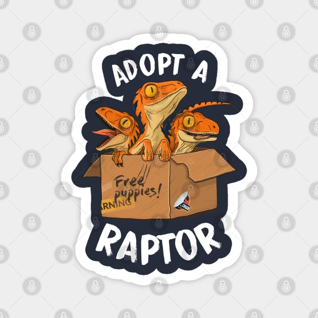 Adopt a raptor Magnet by ppmid