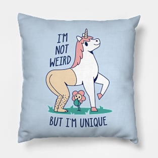 Half Human Half Unicorn Pillow