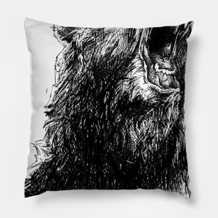 Angry Bear Pillow