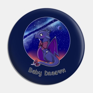 Galaxy Baby Dragon Pin