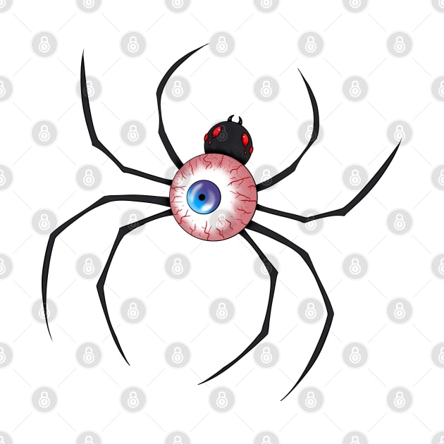 Eyeball Spider by Jade Wolf Art