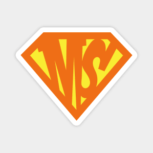 Multiple Sclerosis Superhero Magnet