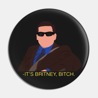 Office Michael Scott It's Britney B Meme Fan Art Pin