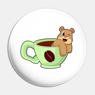 Bear Coffee Pin
