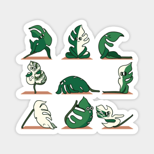 Monstera Yoga Magnet