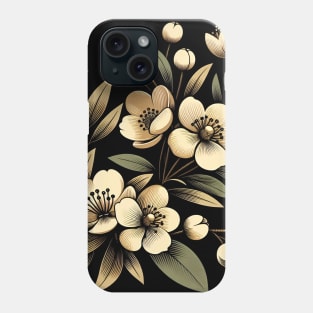 Olive Floral Illustration Phone Case