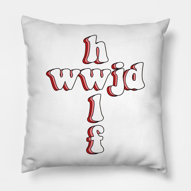 wwjd x hwlf Pillow by mansinone3