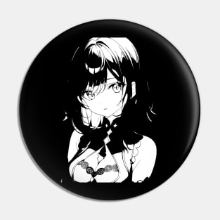 Manga style girl portrait Pin