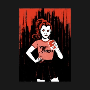 vampire cheerleader drinking blood T-Shirt