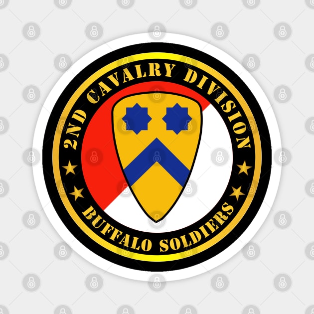 2nd Cavalry Division - Buffalo Soldiers Magnet by twix123844