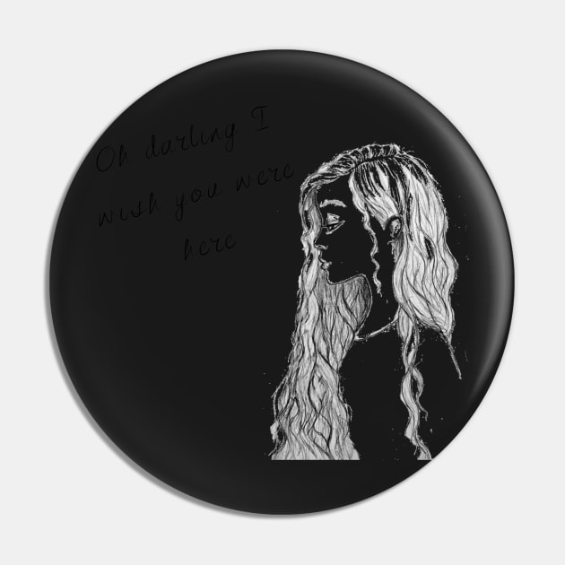 oh darling quote with pencil sketch Pin by OddityArts