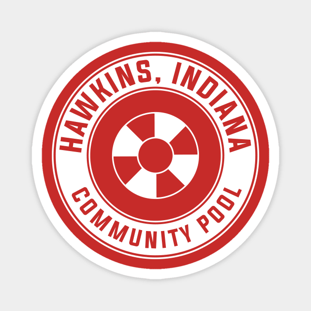Hawkins Community Pool Magnet by FanBanterSTL