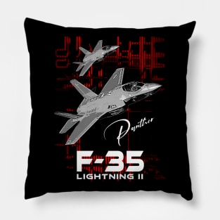 F-35 Lightning Us Air Force Fighterjet Pillow