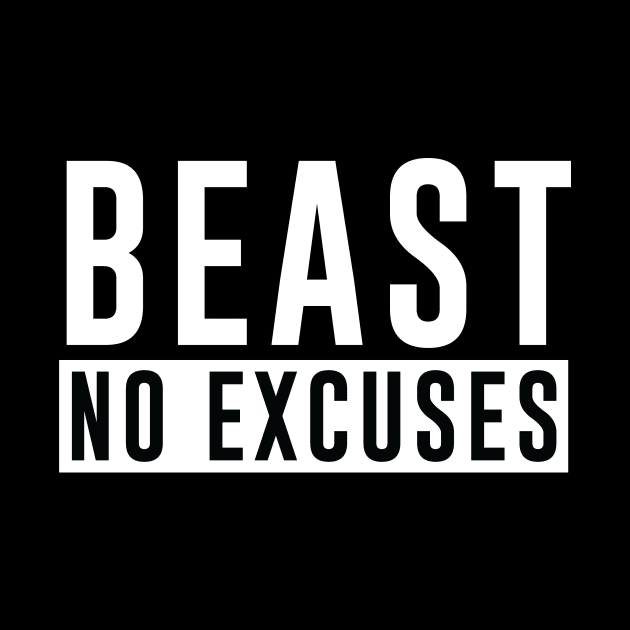 BEAST No Excuses - Bodybuilding shirt by Scipio