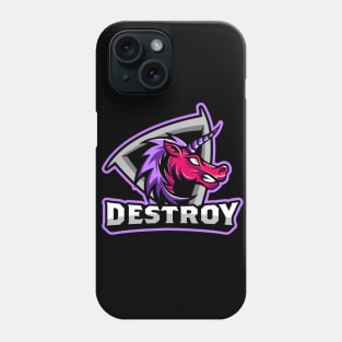 Angry Unicorn Esports Phone Case