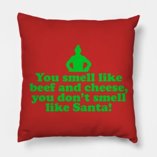 Elf Quote - Beef and Cheese (Green) Pillow