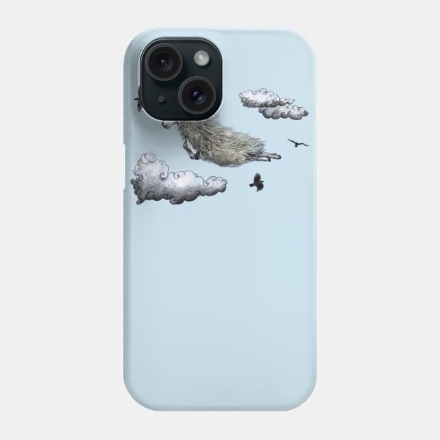 Flying Sheep Phone Case by annashell