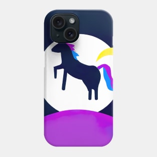 Moon Unicorn Minimal Phone Case