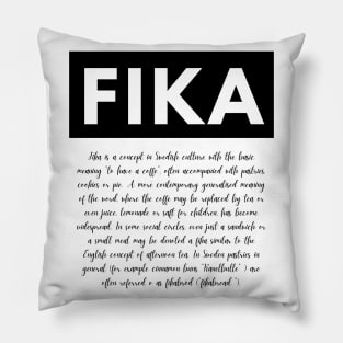 Swedish Fika definition of a coffee break Pillow