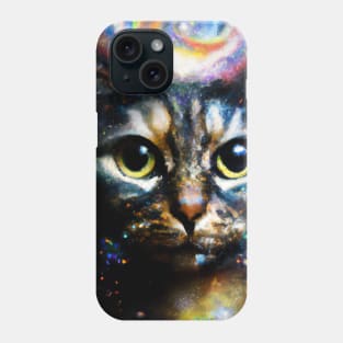 Galaxy Cat is at the Center of the Universe Phone Case