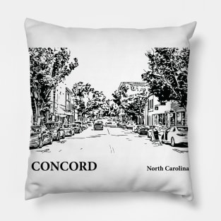 Concord North Carolina Pillow