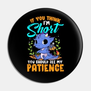 If You Think I'm Short You Should See My Patience Pin