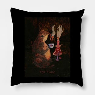 Tea Time in the Forest Pillow