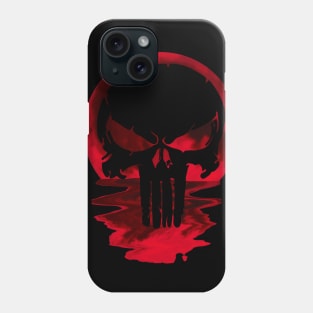 red moon skull 1 Phone Case