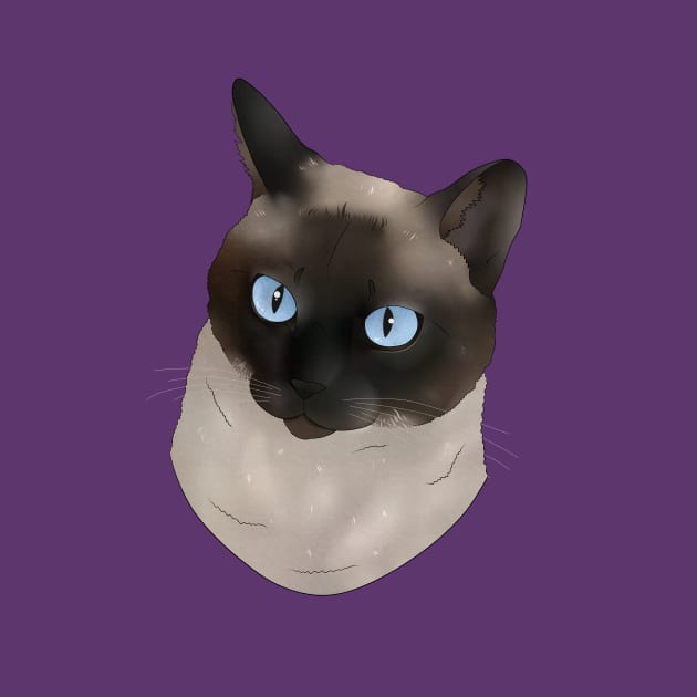 Shasta Siamese Cat Smooth by Blacklightco