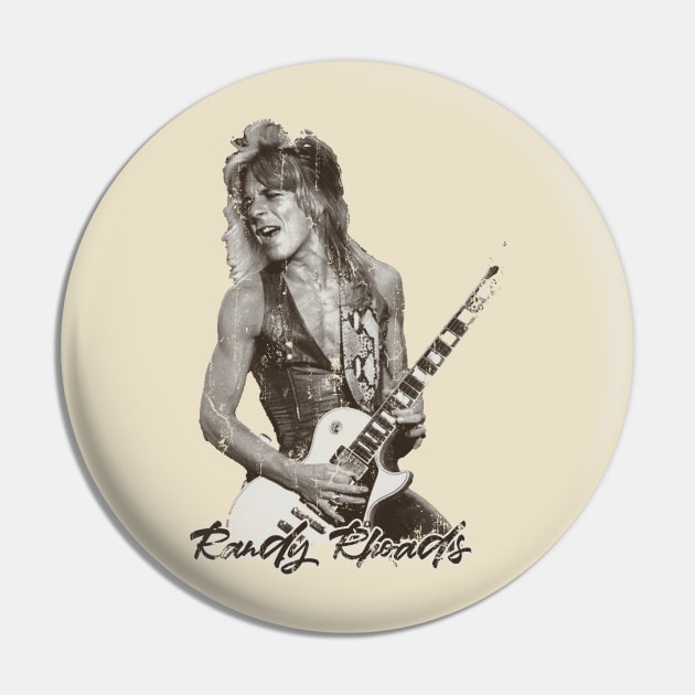 Retro Vintage Aesthetic - Randy Rhoads Pin by sgregory project