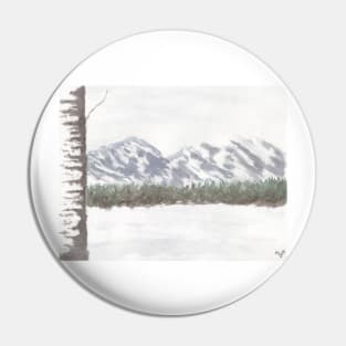 Mountain Landscape Pin