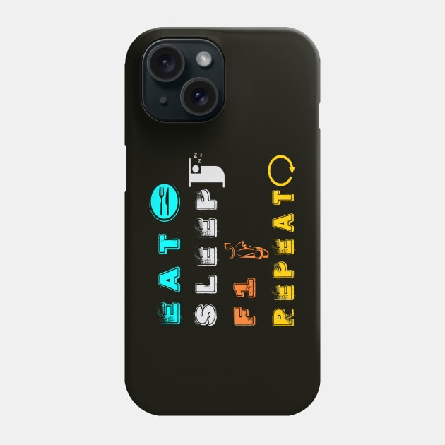 Eat Sleep F1 Repeat Phone Case by vintagejoa