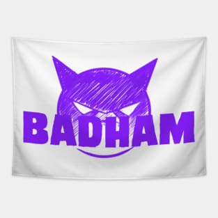 Badham Logo- Purple Design Tapestry