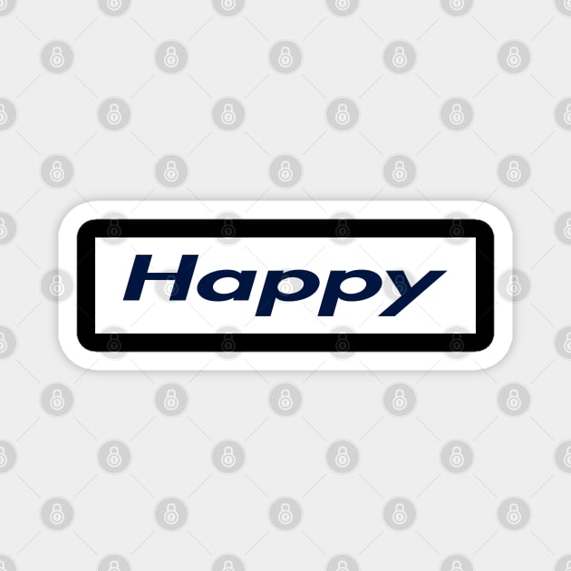 SUPER HAPPY LOGO Magnet by Zodiac BeMac