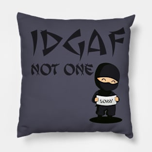 IDGAF Ninja Pillow