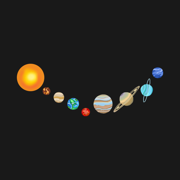 Smiling Solar System by Art by Deborah Camp