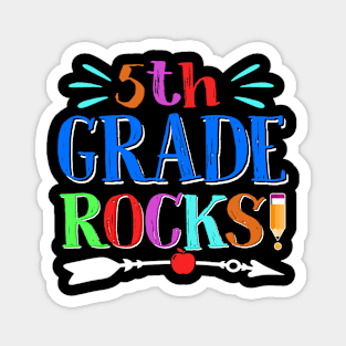 5Th Grade Rocks T-Shirt Welcome To 5Th Grade Back To School Magnet