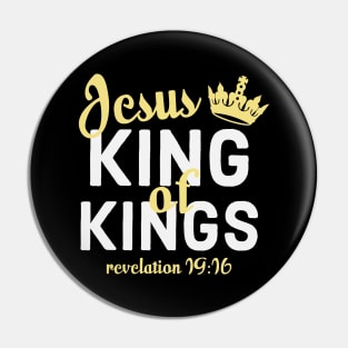 Jesus Is King Bible Revelation 19-16 Pin