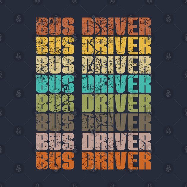 Retro School Bus-Bus Driver Gift by savariya