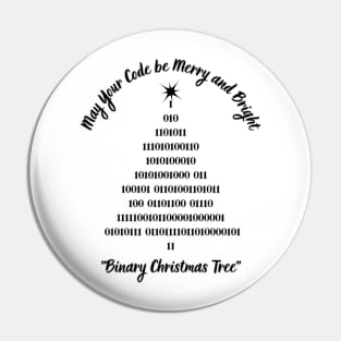 Binary Christmas Tree Pin