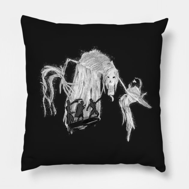 Three brothers tale with death Pillow by Uwaki
