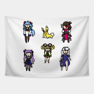 Badly Drawn Liyue 3 Sticker Pack Tapestry