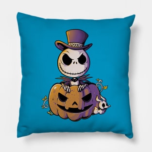 Spooky Jack Scary Pumpkin Halloween - Light Pillow