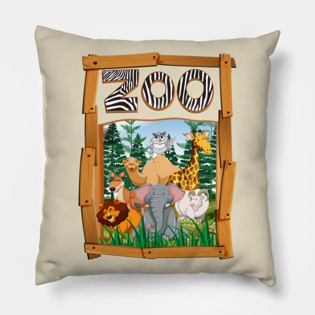 Zoo Magic Pillow by black8elise