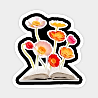 Flower Book Magnet