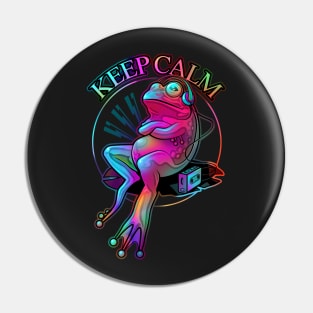 FROG KEEP CALM 2017 Pin