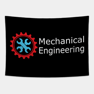 Mechanical engineering text and logo Tapestry