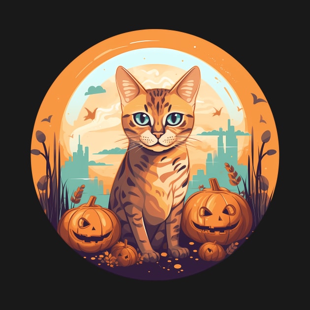 Bengal Cat Halloween, Cat Lover by dukito
