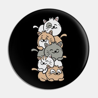 Pile of cats Pin